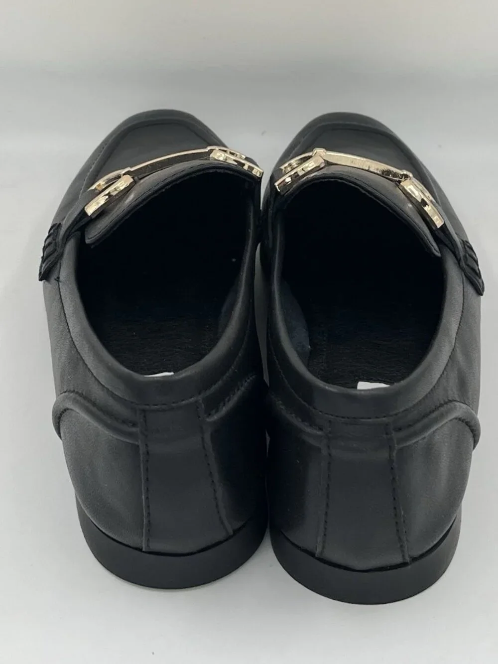 Steve Madden Keli Black Horsebit Loafers Womens Size 7 Gold Hardware Academia